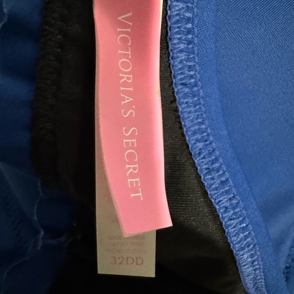 Victoria’s Secret Royal Blue Bombshell Full Coverage Scalloped Edge Bikini 32DD - Picture 6 of 7